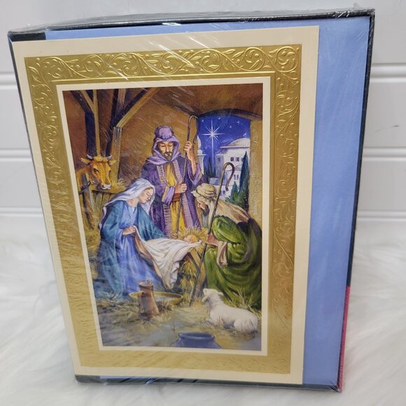 Trim A Home Other - Vintage K-Mart Christmas Cards 16ct Envelopes Trim A Home Holiday Manger Scene